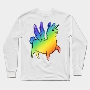 Majestically awesome llama Long Sleeve T-Shirt